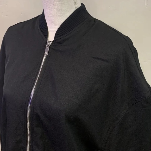 ZARA OVERSIZE WOOL BOMBER BLACK JACKET LIMITED EDITION WOMEN SIZE SMALL NWT - Picture 9 of 12